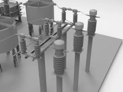 Capacitor Bank Layout 3D print model
