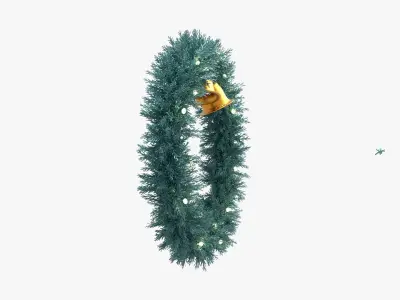 Christmas Wreath 3D model