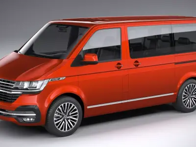 Volkswagen Transporter T6-1 Multivan 2020 3D model