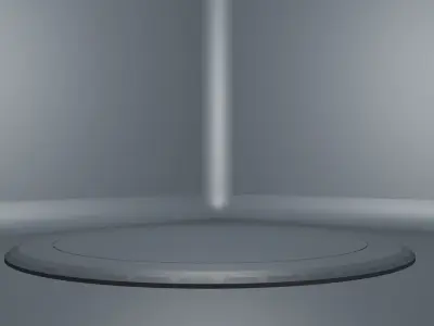 Car Platform Round 3D model