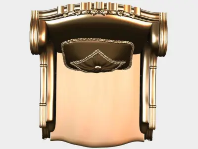 Carved sofa for cnc 14 3D model