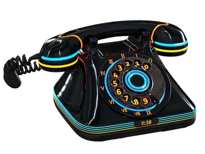 Conceptual telephones 3D model