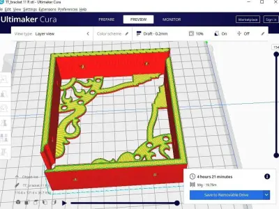 shelf bracket 11 3D print model