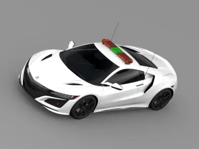 Acura NSX Safety Car 2016 3D model