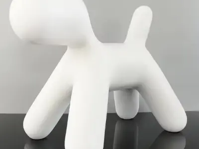 Dog Statue Resin  Home Decoration Soft Craft Gift - 3D print 3D print model