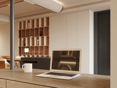 Modern Elegance  3D Model of a Luxurious Living Space 3D model