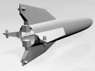 V-2 Rocket 01 3D model