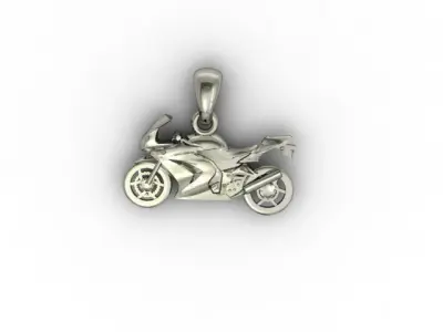Motorcycle pendant 3D print model