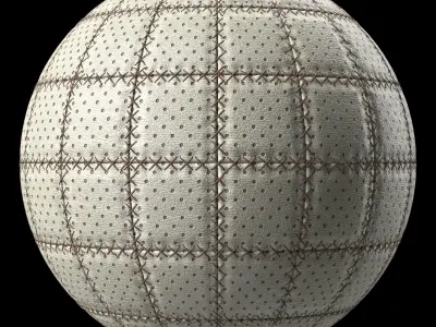 Leather Materials 36- Stitched Leather By Sbsar Texture