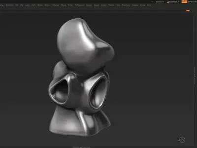 Modern Abstract Decorative sculpture 3d print model 33 3D print model