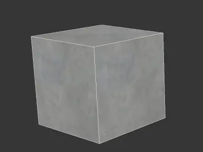 Polished concrete floor 3D model