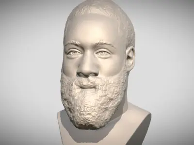 James Harden bust 3D print model