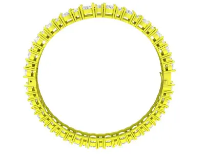 A7657 Luxury Asian Fashion Diamond Women Bangle 3D print model