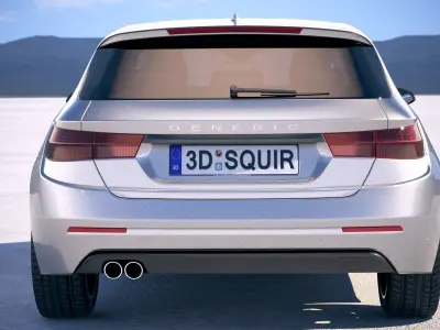 Generic Hatchback 2018 3D model