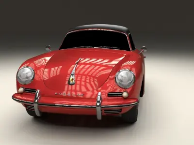 Porsche 356 Cabrio 3D model