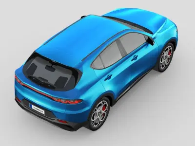 Alfa Romeo Tonale 2023 Low-poly 3D model