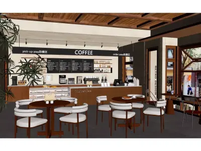 coffee shop 3D model