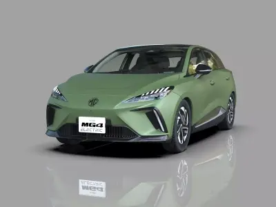 MG MG4 EV 2022 HQ interior 3D model