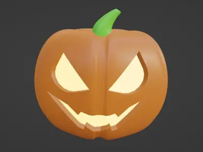 Jack o Lantern 3D Model  Free low-poly 3D model