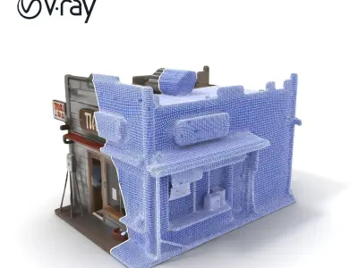 D Rustic General Store Model Pack Low-poly 3D model