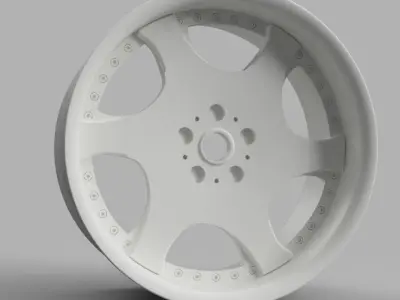 12MM HEX D52mm RC Wheels Kranze Bazreia with and without tires 3D print model