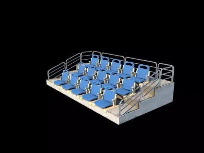 Outdoor Movable Grandstand 3D model
