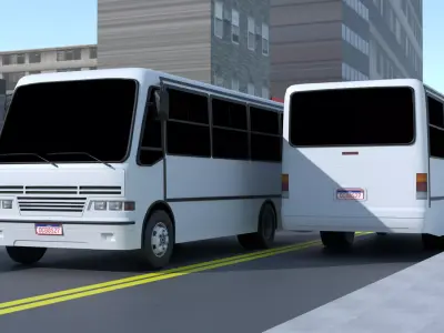 Caio Carolina V Mercedes-Benz LO-814 Low-poly 3D model
