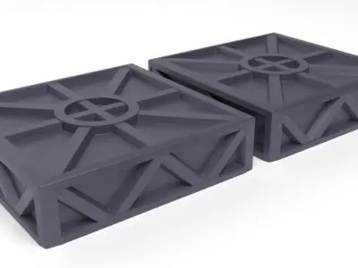 Star Wars Imperial Crate 1-6 scale Hottoys Free 3D print model