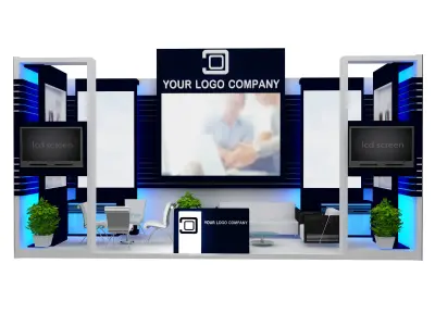 Booth Exhibition Stand a450 3D model