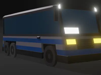 Bus low-poly Free 3D model