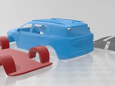 Kia Carnival 2025 - 3D Printable Model in Separate Parts 3D print model