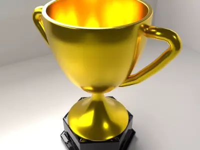 Gold Trophy 3D model