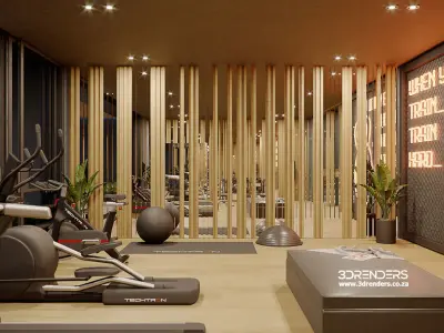 Corona - C4D Scene files - Gym 3D model