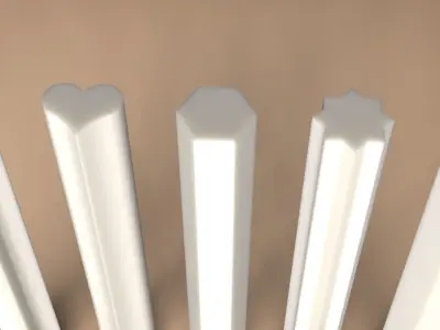 Geometric candle for silicon mold 3D print model