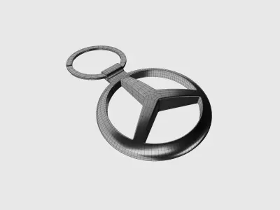 KEYRING MERCEDES BENZ 3D model