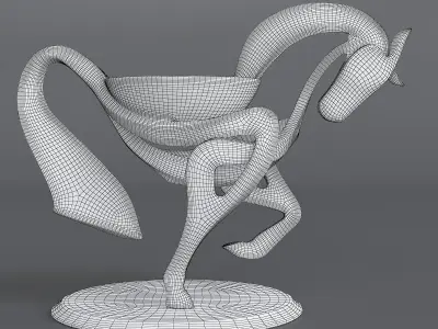 candle holder decor  Low-poly 3D model