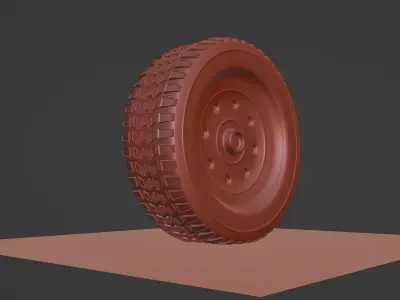 Car Tire with 4k textures free to use  Free 3D model