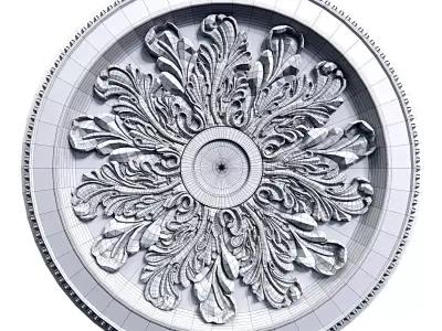 Ceiling Medallion 03 3D model