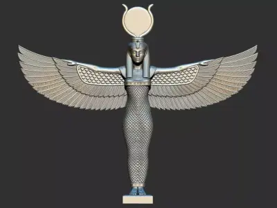 Egyptian Goddess Isis wings 3D Printable model 3D print model