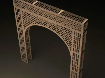 CNC Cutting Arch Jali  3d Modle Jali 3d Modle Cutting Jali   3D model