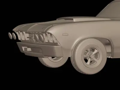 chevrolet baldwin motion chevelle 1969   3D print model