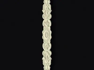 Central decor ornament for furniture 3D model 778