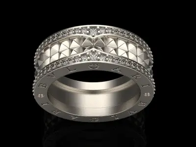 Bvlgari wedding ring model 333 3D print model