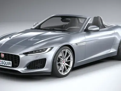 Jaguar F-Type Regular Convertible 2021 3D model