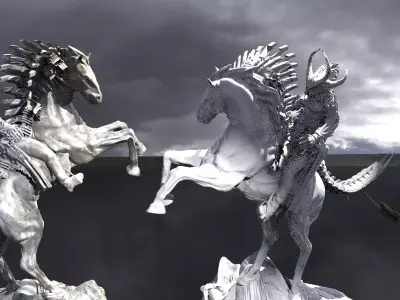 Horsemen Of The Apocalypse War 3D model