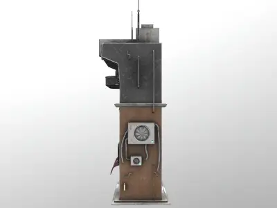 Cyberpunk Building 8 Low-poly 3D model