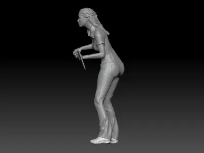 SEXY GIRL F1 PIT STOP 4 3D print model