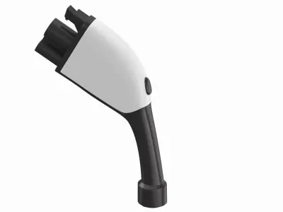 Electric Vehicle Charging Plug Socket 01  3D model