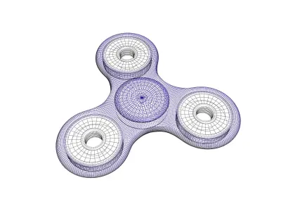 Fidget Spinner Toy 3D model