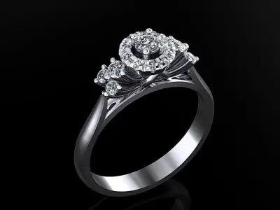 Women Ring 16 3D print model